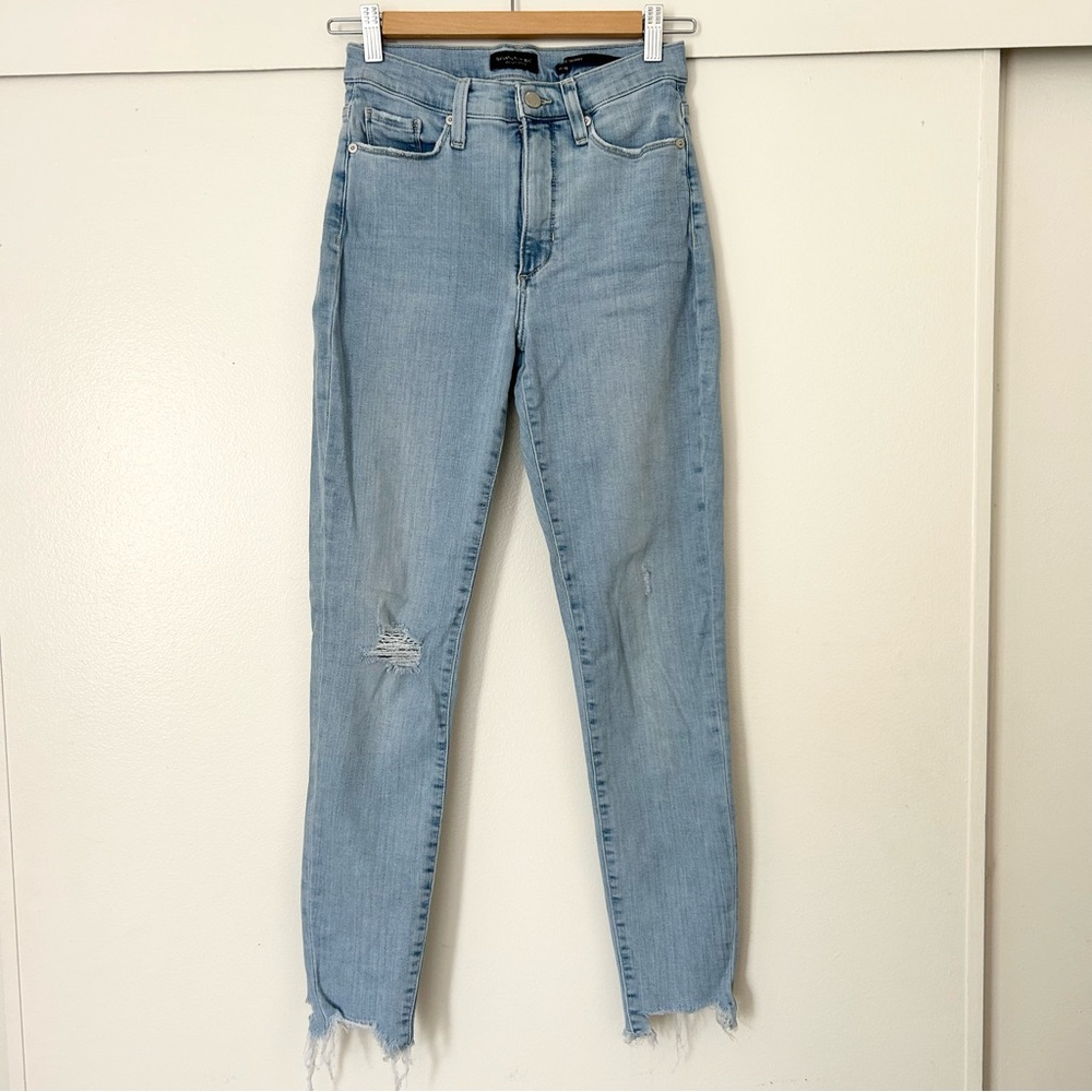 Banana Republic Distressed High-Rise Skinny Jeans